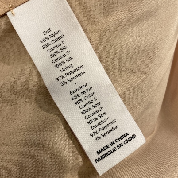 NWT cinq a sept Black Dress w/ tan lining. - Picture 9 of 12